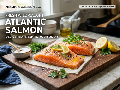 Premium Arctic Salmon Fillet: Skinless, Boneless & Flash-Frozen to Lock Fresh